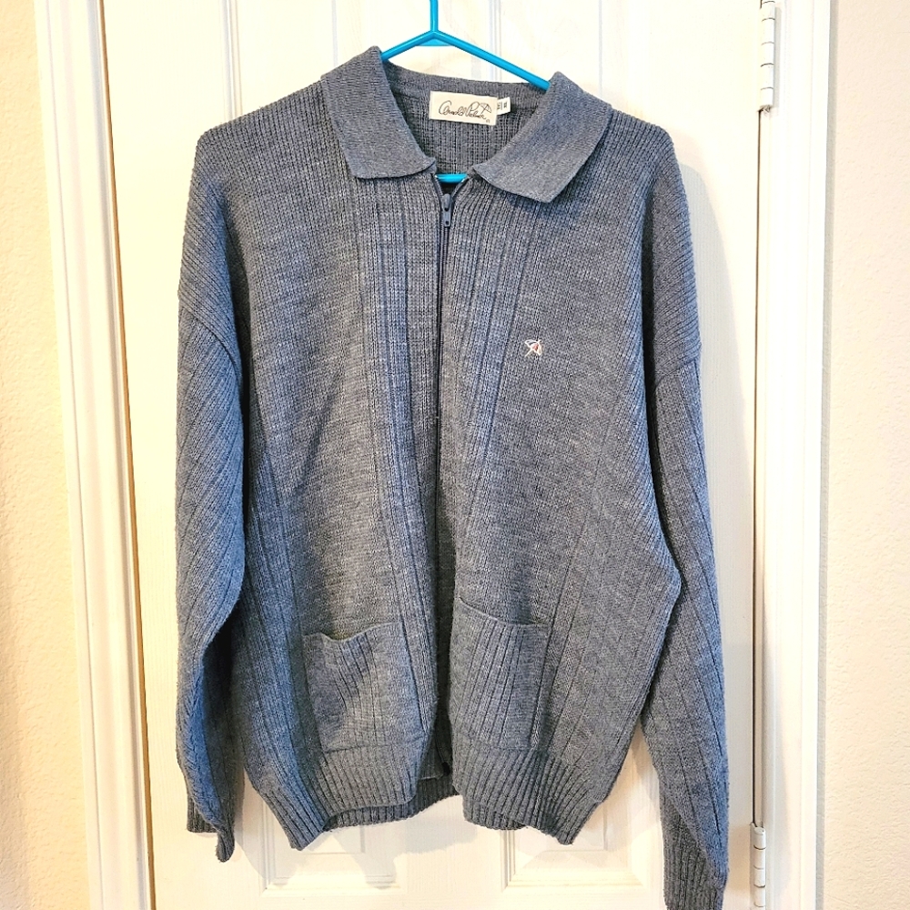 Vintage Arnold Palmer Grandpa Sweater / Cardigan